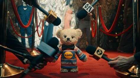 Lidl’s festive ad stars a deadpan teddy bear