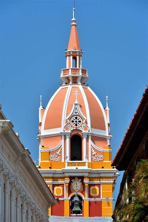 Belfry of Cathedral of Cartagena in Old Town, Cartagena, Colombia - Encircle Photos