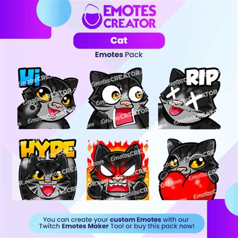 Cat Emotes Pack - Emotes Creator