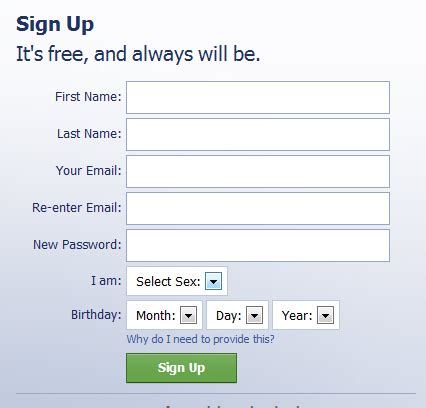 How to sign up for a new Facebook account? - A Virtual Exit