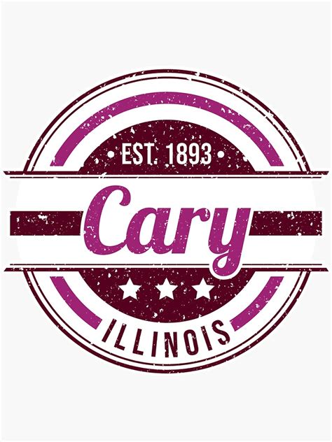 "Cary Vintage Sticker - Color" Sticker for Sale by emilymcyr | Redbubble