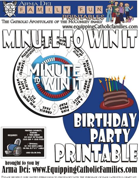 Fun and Exciting Minute To Win It Party Ideas