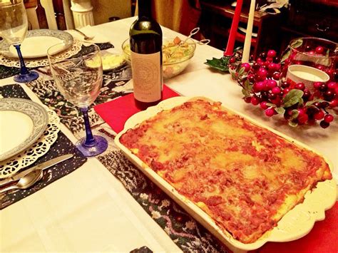 Christmas Eve Lasagna | Food, Christmas table, Christmas eve