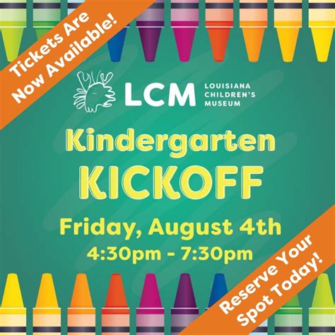 Louisiana Children’s Museum’s Kindergarten Kickoff