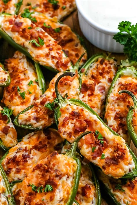 Baked Jalapeno Poppers with Cream Cheese • Food Folks and Fun