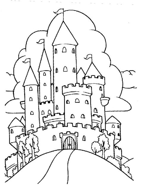 Dragon And Castle Coloring Pages at GetColorings.com | Free printable colorings pages to print ...