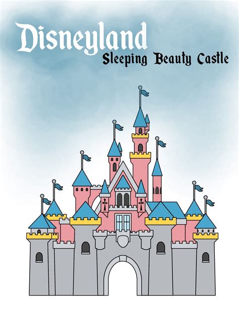 Disneyland Castle Disney Disney Castle Drawing, Disneyland - Disneyland Castle Drawing ...