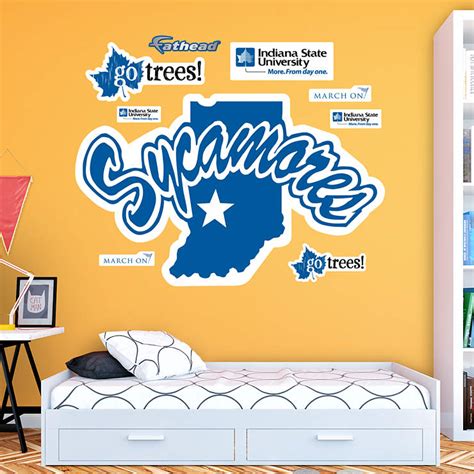 Indiana State Sycamores Logo Wall Decal | Shop Fathead® for Indiana ...