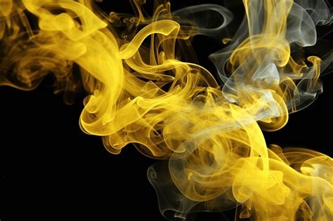 Premium Photo | Yellow black smoke background