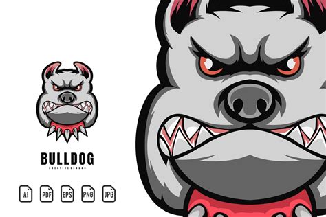 Bulldog Mascot Logo Graphic by maxs_graphic · Creative Fabrica