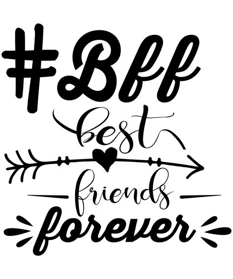 BFF Best Friends Forever, Friendship Day Free Svg File - SVG Heart