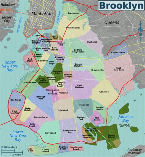 List Of Brooklyn Neighborhoods - Wikipedia regarding Printable Map Of Brooklyn | Printable Maps