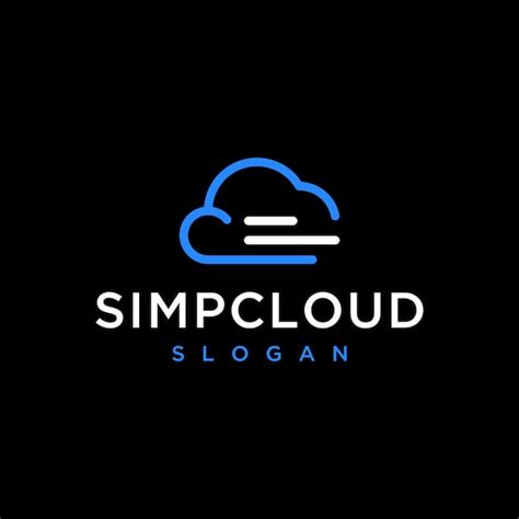 Premium Vector | Vector graphic of simple cloud logo design template