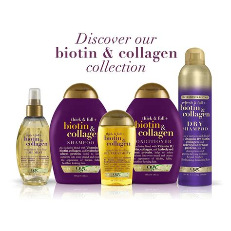 Buy OGX Thick & Full + Biotin & Collagen Shampoo for Thin Hair, Paraben Free, 13 fl oz Online in ...