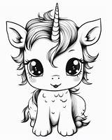 Baby Unicorns Coloring Pages sketch template
