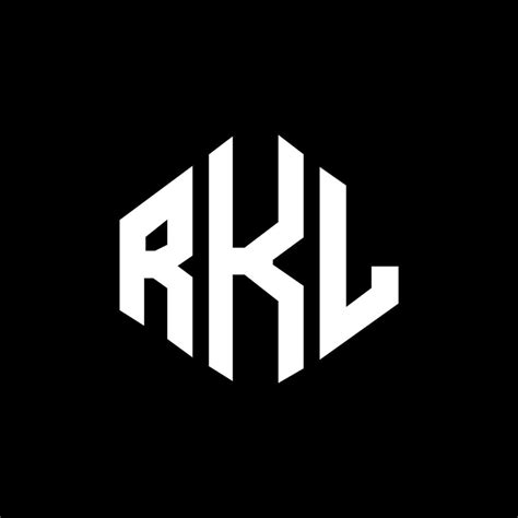 RKL letter logo design with polygon shape. RKL polygon and cube shape ...