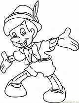 Pinocchio Smiling Coloring Page For Kids  Free Printable sketch template