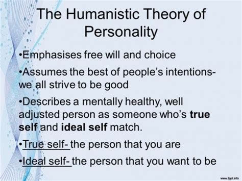 🎉 Humanistic theory of personality. What is the humanistic personality ...