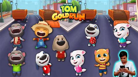 TALKING TOM GOLD RUN - ALL NEW CHARACTERS QUICK RUN MODE FUNNY GAMEPLAY ...