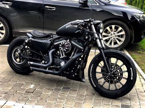 Harley Davidson Sportster Iron 883 Bobber | Custom motorcycles bobber, Iron 883 bobber, Harley ...