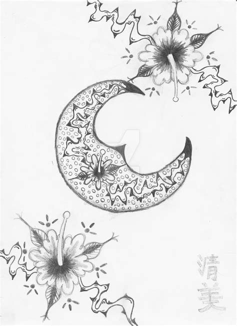 pencil crescent moon by Design-By-Kiyomi on DeviantArt