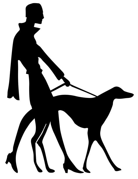 Mujer caminando perro deco Stock de Foto gratis - Public Domain Pictures