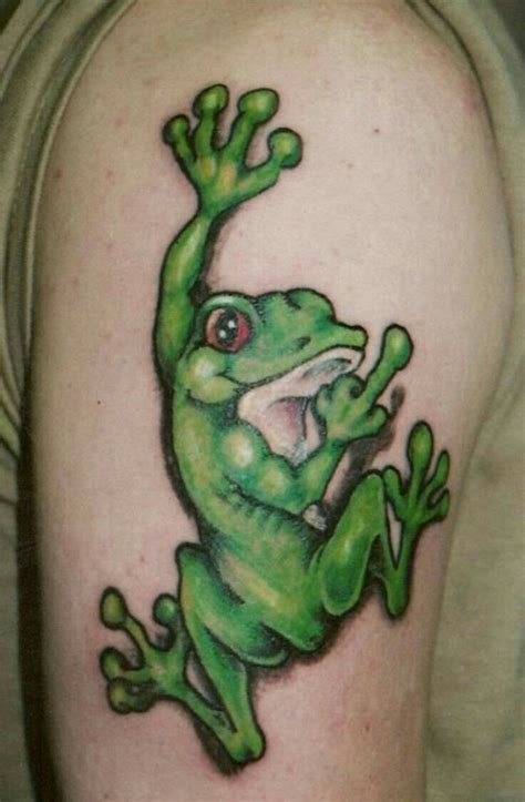 Pin by Priscilla t on favorites | Frog tattoos, Tree frog tattoos, Butterfly tattoo stencil