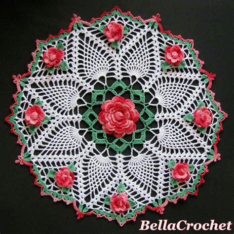 BellaCrochet: Dorothy's Roses Doily: A Free Crochet Pattern for You