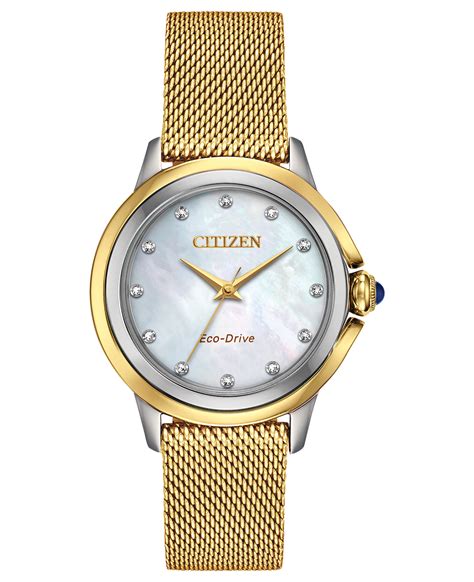 Citizen Ceci Ladies Eco-Drive White Dial Stainless Steel Watch | Citizen