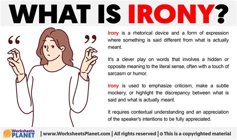 What is Irony | Definition of Irony