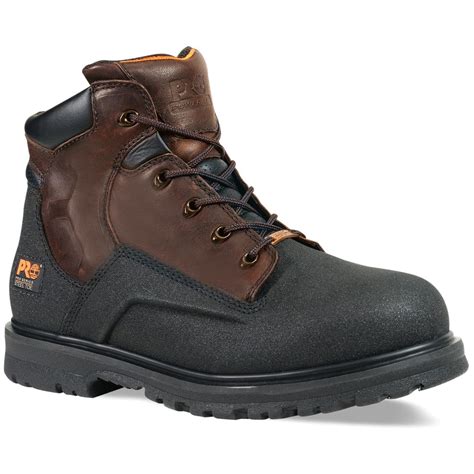 Men's 6" Timberland Pro® Powerwelt WATERPROOF Steel Toe Boots - 283885, Work Boots at Sportsman ...