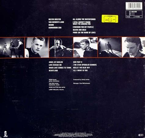 U2 Rattle and Hum 2LP Gatefold Album Cover Gallery & 12" LP Vinyl ...