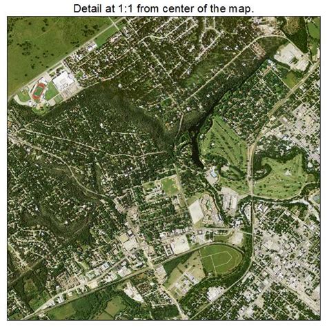 Aerial Photography Map of New Braunfels, TX Texas