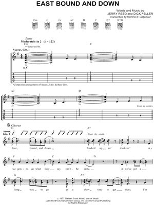 "East Bound and Down" Sheet Music - 3 Arrangements Available Instantly ...