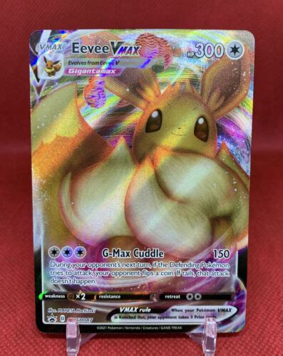 Mavin | Shining Fates Eevee VMAX Full Art SWSH087 Gigantamax Shiny Promo Card