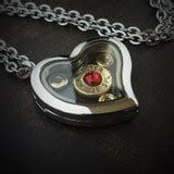 JECTZ® Heart Locket Bullet Necklace in Stainless Steel - JECTZ®