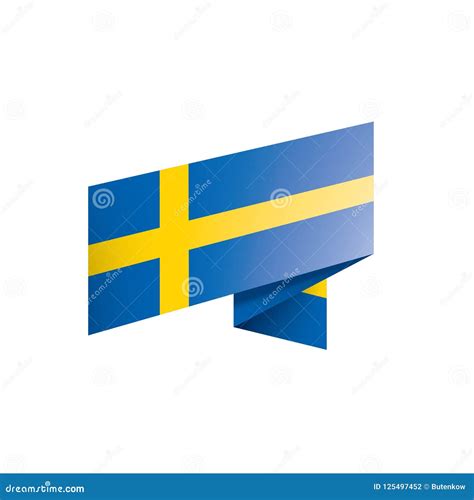 Sweden Flag, Vector Illustration on a White Background Stock Vector ...