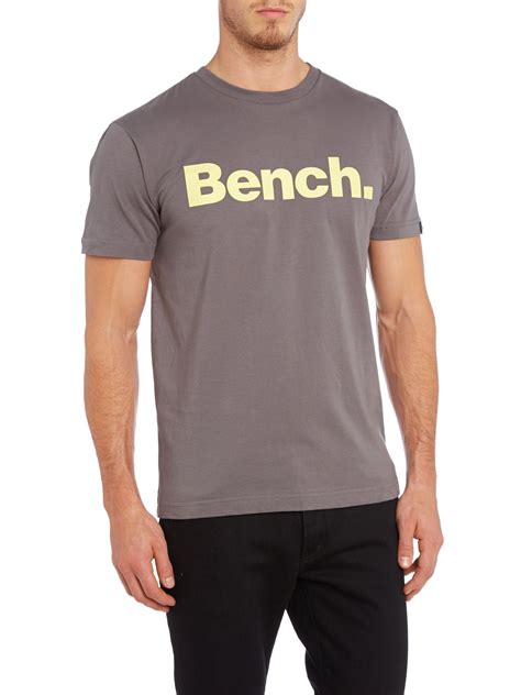 Bench Logo T Shirt in Gray for Men (Grey) | Lyst