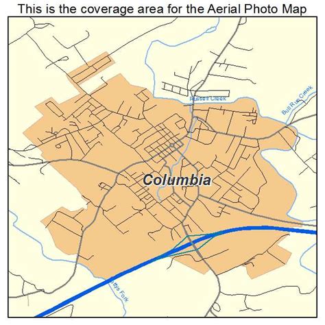 Aerial Photography Map of Columbia, KY Kentucky