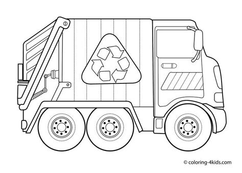 Garbage truck - Coloring pages for kids... - http://designkids.info ...