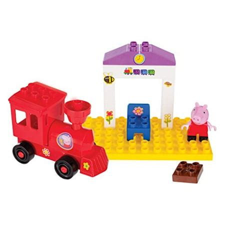 Zoofy International Peppa Pig Toy Train Building construction Set with ...