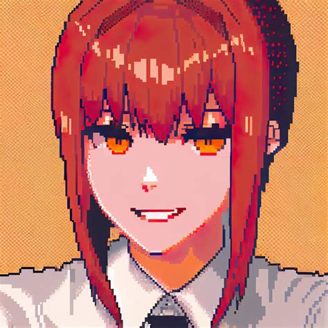 Makima Pixel Portrait by ChilledTones on DeviantArt