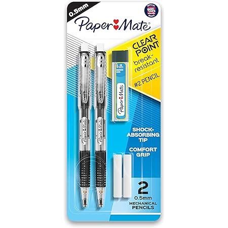 Paper Mate Clearpoint Break-Resistant Mechanical Pencils, HB #2 Lead (0 ...