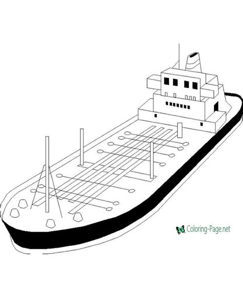 Cool Cargo Ship Coloring Page - Printable Boat Coloring Pages Free Coloring Sheets, Coloring ...