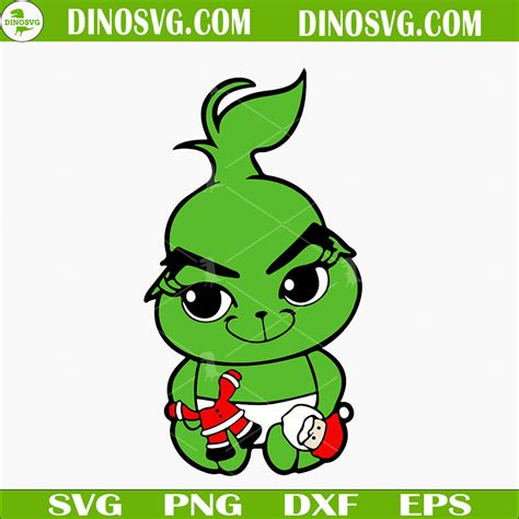 Baby Grinch SVG, Grinch Christmas SVG, Grinch SVG PNG DXF EPS - DinoSvg