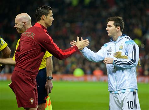 Ronaldo And Messi Handshake