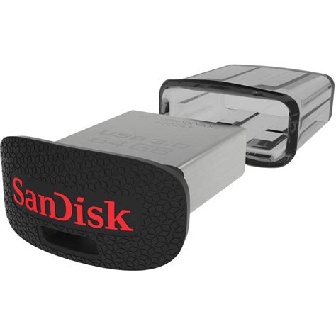 SanDisk Ultra Fit USB 3.0 Flash Drive 128GB - SDCZ43-128G - Black ...