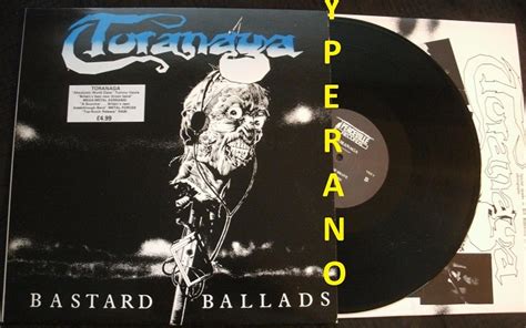 TORANAGA: Bastard Ballads LP + inner. UK Thrash Metal 1988. Check audio - Yperano Records