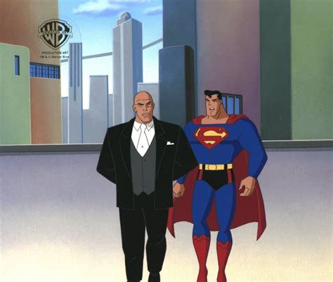 Superman the Animated Series Original Production Cel: Superman and Lex ...