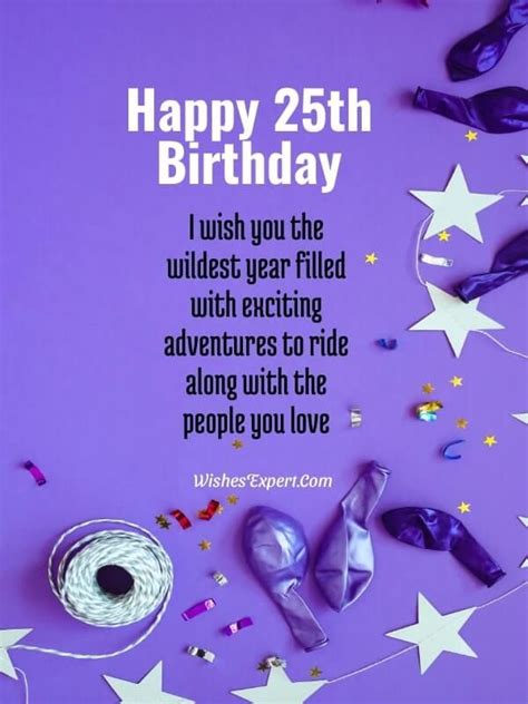 40+ Top Happy 25th Birthday Wishes And Messages – Wishes Expert | Happy ...